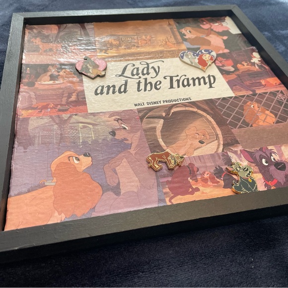 Handmade Lady and the Tramp Cork Board Display - Picture 3 of 3